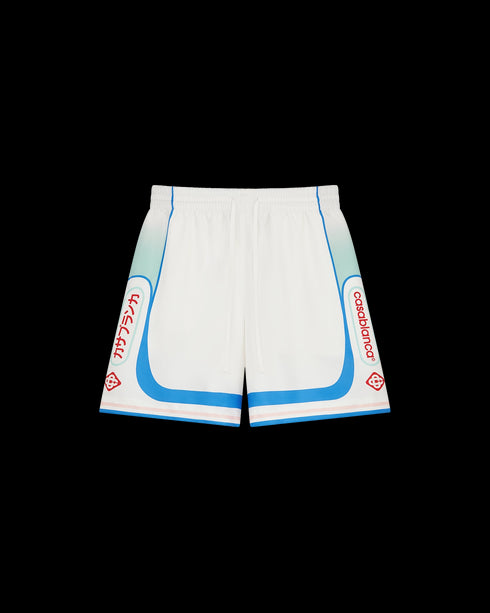 CASABLANCA Fuji Dream Silk Shorts Mens Apparel